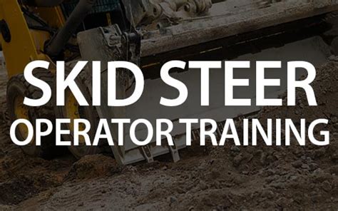 osha certification for skid steer